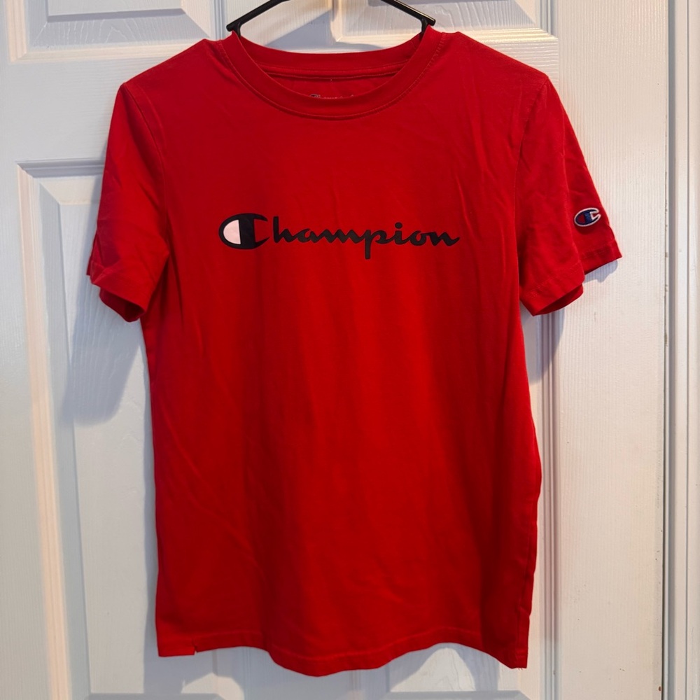 Champion Red Short Sleeve Graphic Tee Size XL